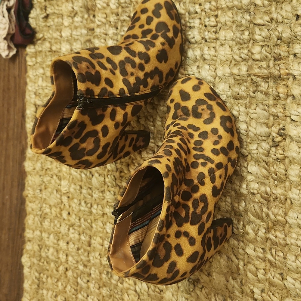 Cheetah booties